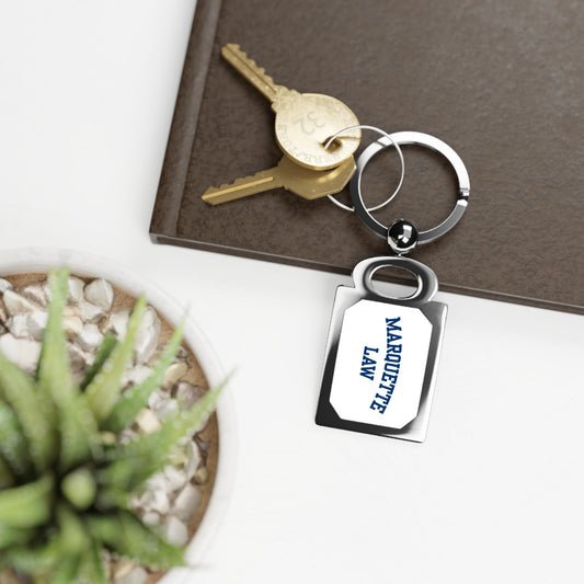 Marquette Law Rectangle Keyring