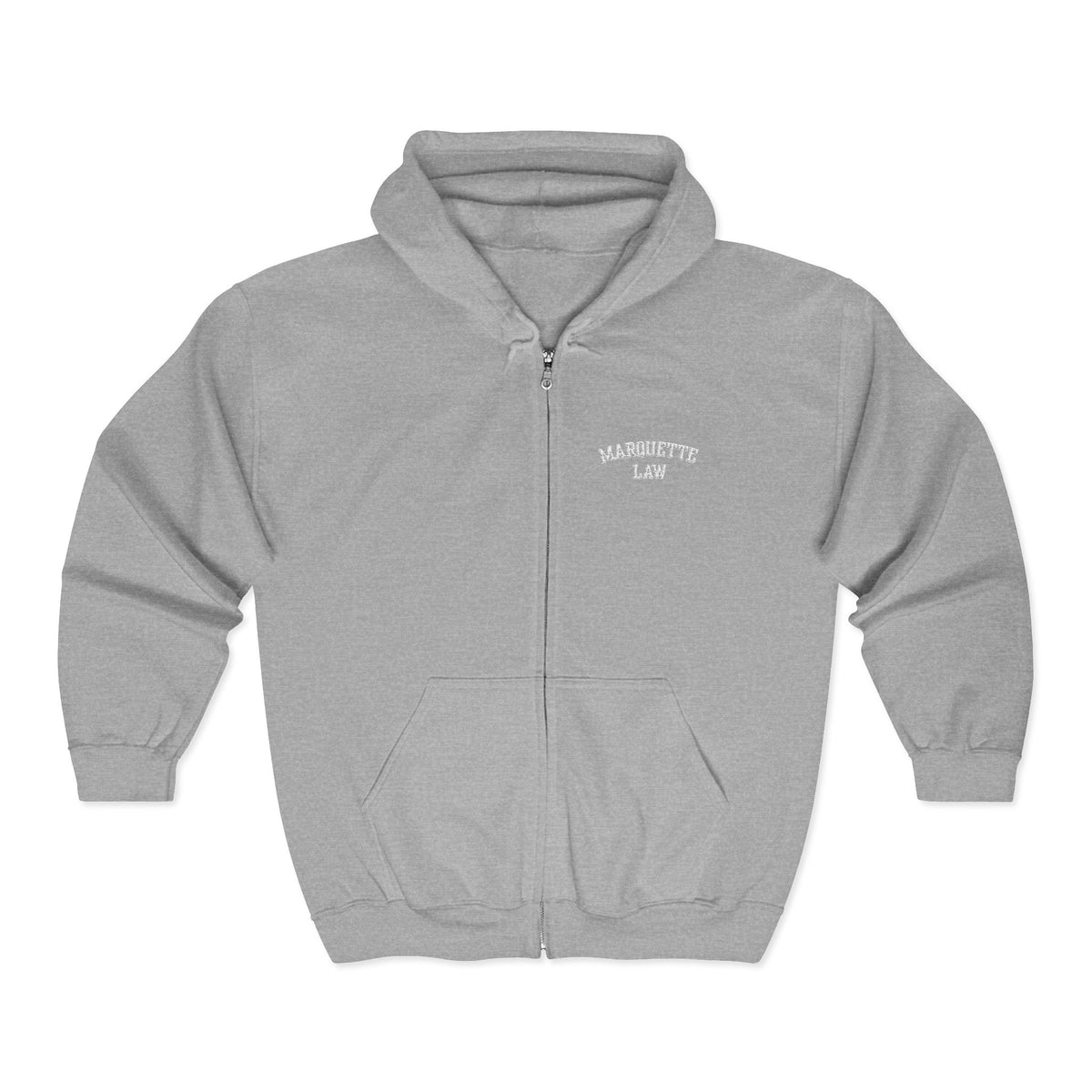 Marquette Law Unisex Heavy Blend™ Full Zip Hooded Sweatshirt - Embroidered