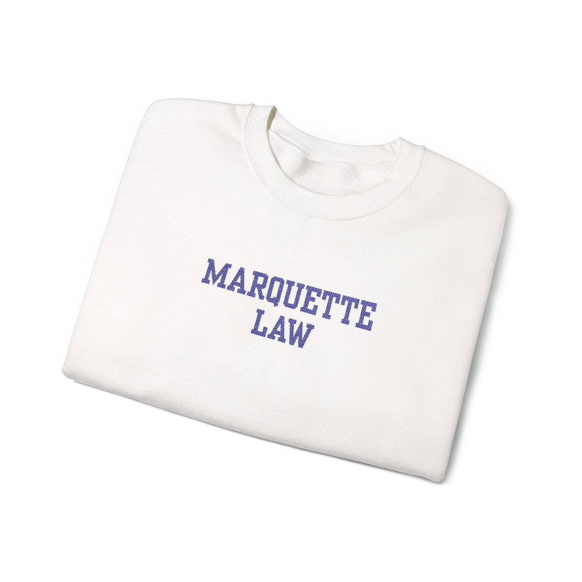 Marquette Law Unisex Heavy Blend™ White Crewneck Sweatshirt - Embroidered