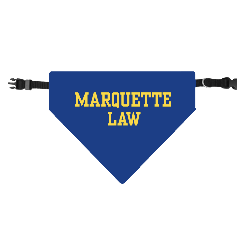 Marquette Law Pet Bandana - Blue