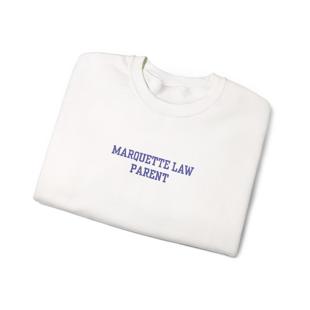 Marquette Law Parent Unisex Heavy Blend™ White Crewneck Sweatshirt - Embroidered