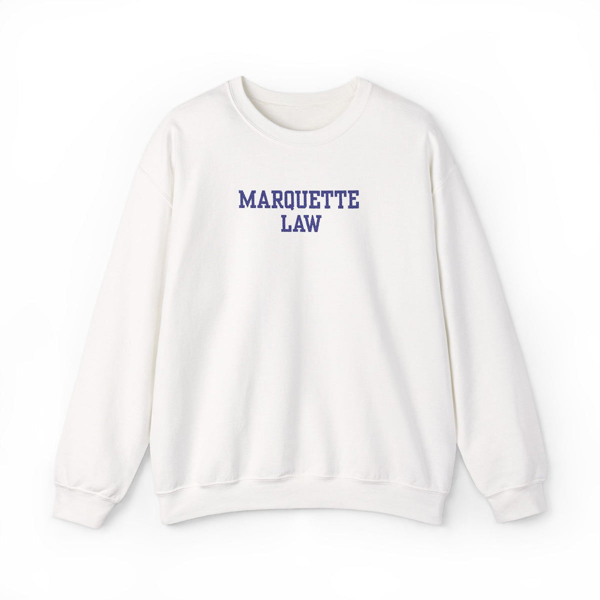 Marquette Law Unisex Heavy Blend™ White Crewneck Sweatshirt - Embroidered