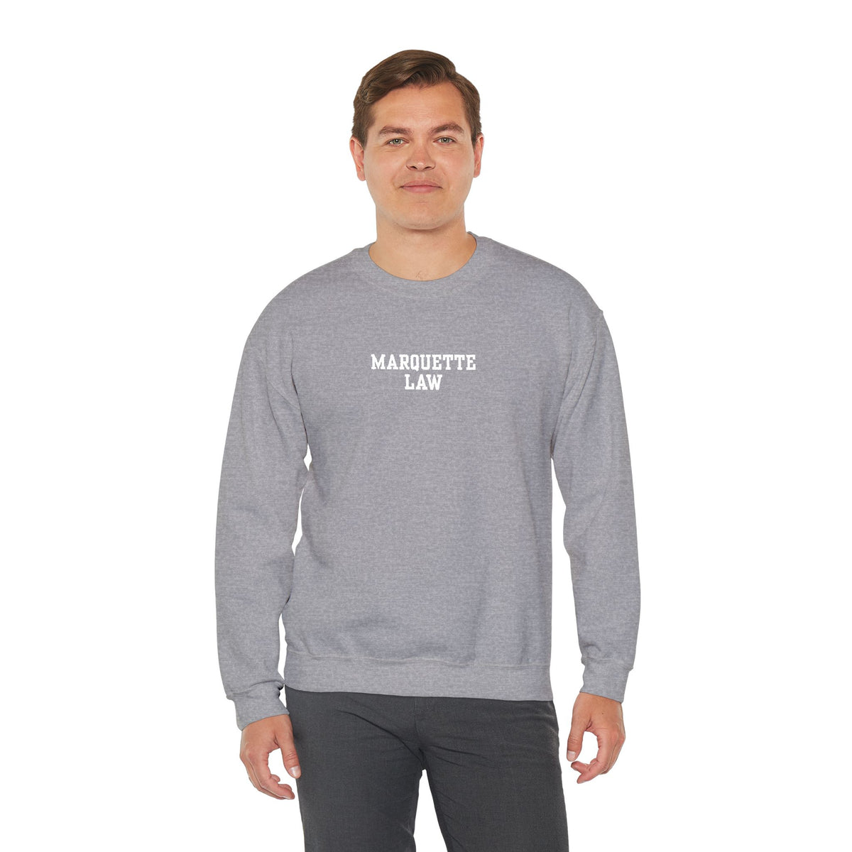 Marquette Law Unisex Heavy Blend™ Crewneck Sweatshirt - Embroidered