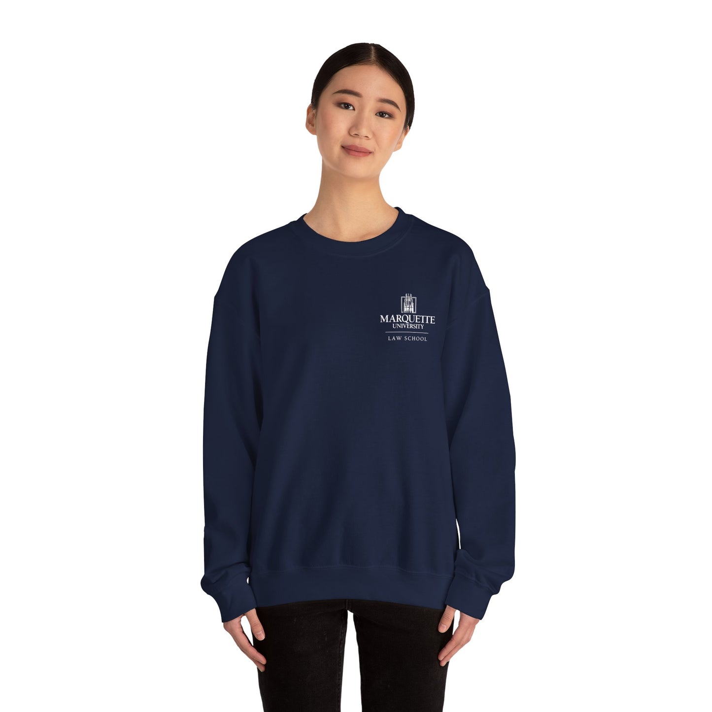 Marquette Law Gildan Crewneck Embroidered Sweatshirt