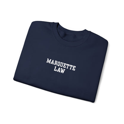 Marquette Law Unisex Heavy Blend™ Crewneck Sweatshirt - Embroidered