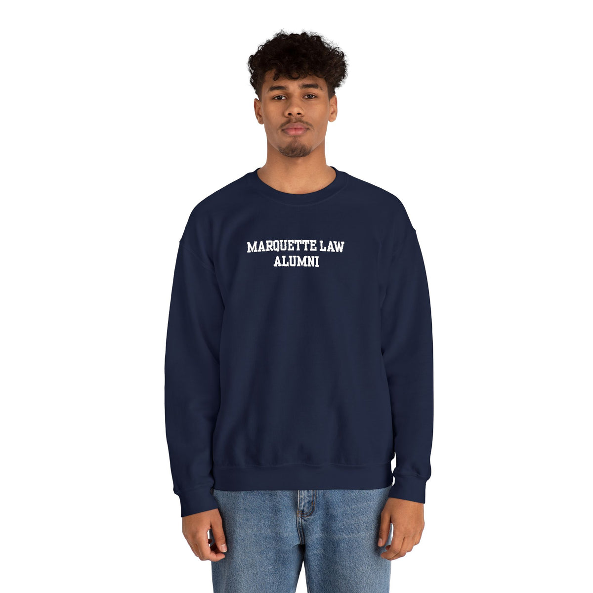 Marquette Law Alumni Unisex Heavy Blend™ Crewneck Sweatshirt - Embroidered
