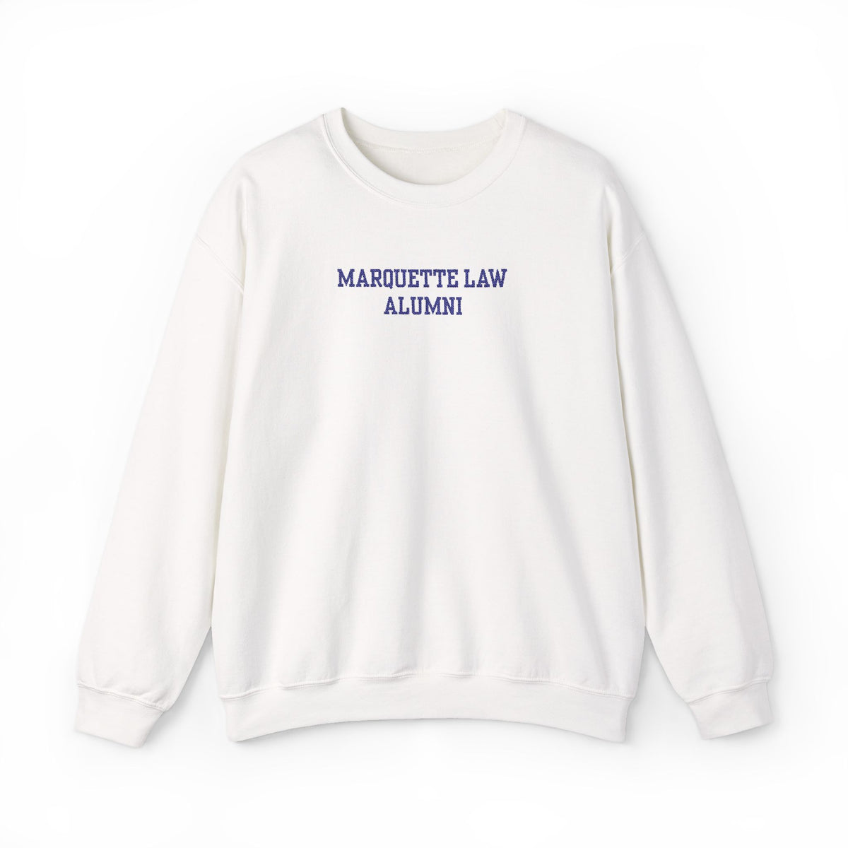 Marquette Law Alumni Unisex Heavy Blend™ White Crewneck Sweatshirt - Embroidered
