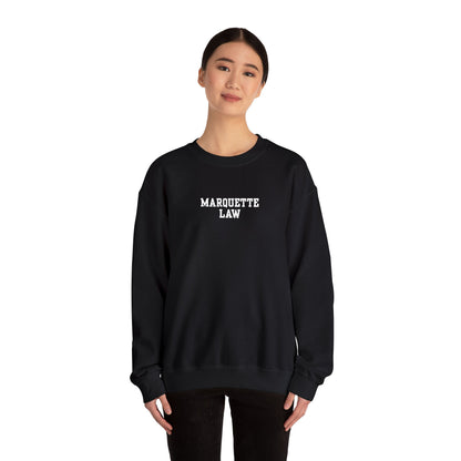 Marquette Law Unisex Heavy Blend™ Crewneck Sweatshirt - Embroidered
