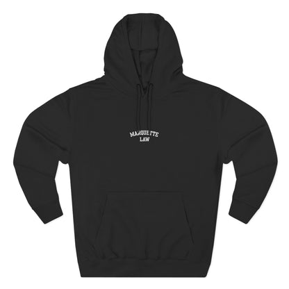 Marquette Law Three-Panel Fleece Hoodie - Embroidered