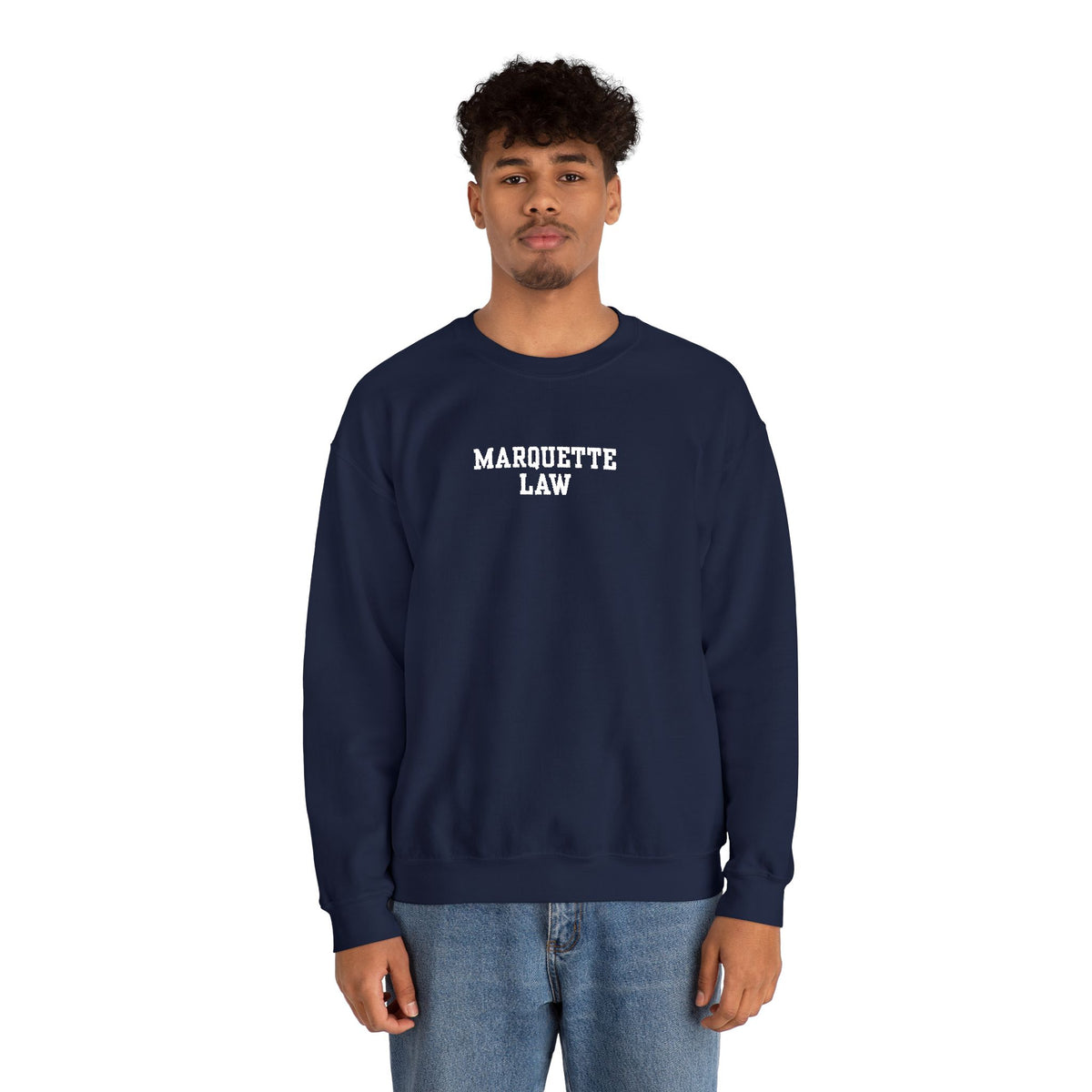 Marquette Law Unisex Heavy Blend™ Crewneck Sweatshirt - Embroidered