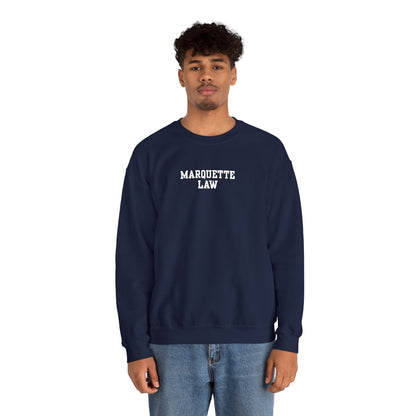Marquette Law Unisex Heavy Blend™ Crewneck Sweatshirt - Embroidered