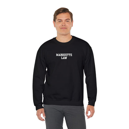 Marquette Law Unisex Heavy Blend™ Crewneck Sweatshirt - Embroidered