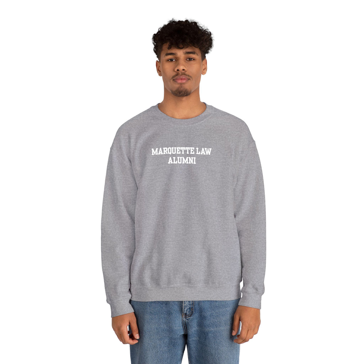 Marquette Law Alumni Unisex Heavy Blend™ Crewneck Sweatshirt - Embroidered