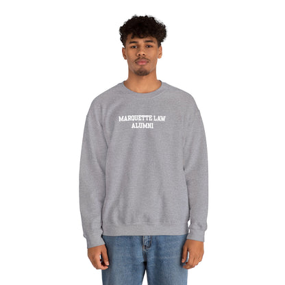 Marquette Law Alumni Unisex Heavy Blend™ Crewneck Sweatshirt - Embroidered