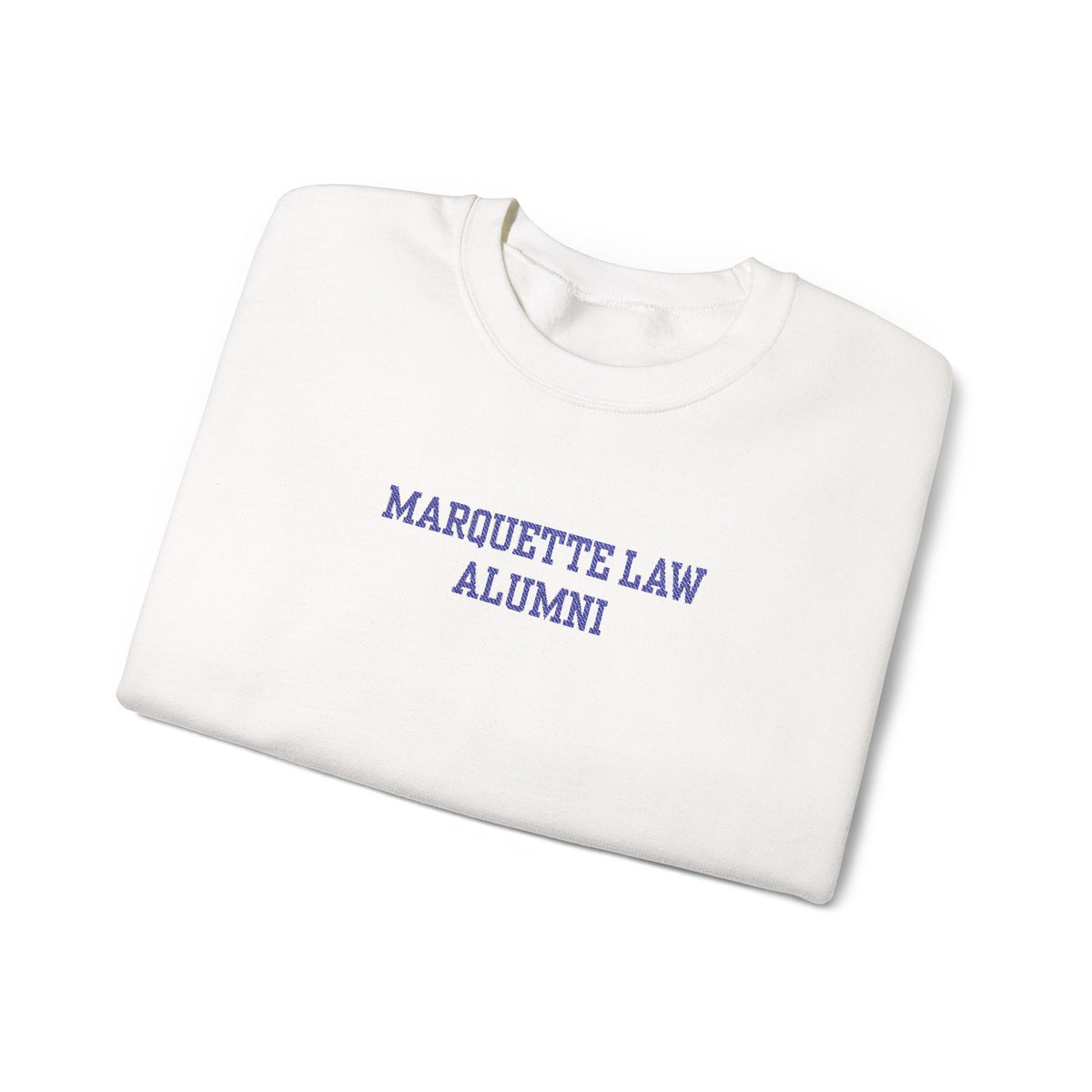 Marquette Law Alumni Unisex Heavy Blend™ White Crewneck Sweatshirt - Embroidered