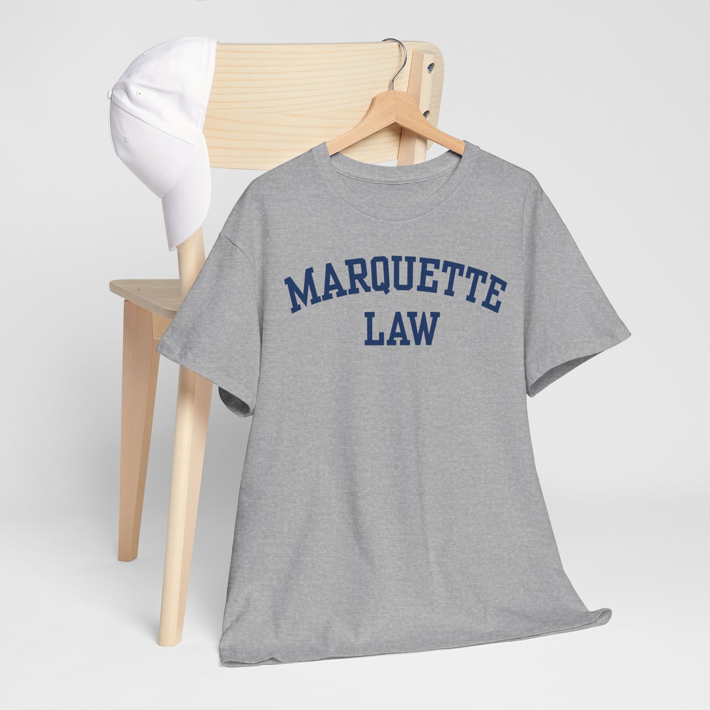 Marquette Law Arch Logo Unisex Heavy Cotton T-Shirt