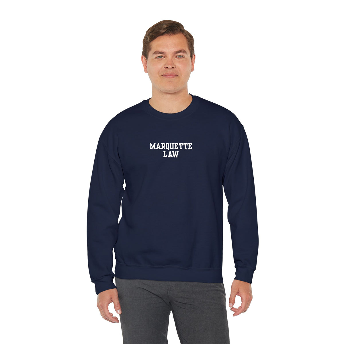 Marquette Law Unisex Heavy Blend™ Crewneck Sweatshirt - Embroidered