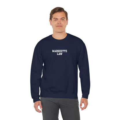 Marquette Law Unisex Heavy Blend™ Crewneck Sweatshirt - Embroidered