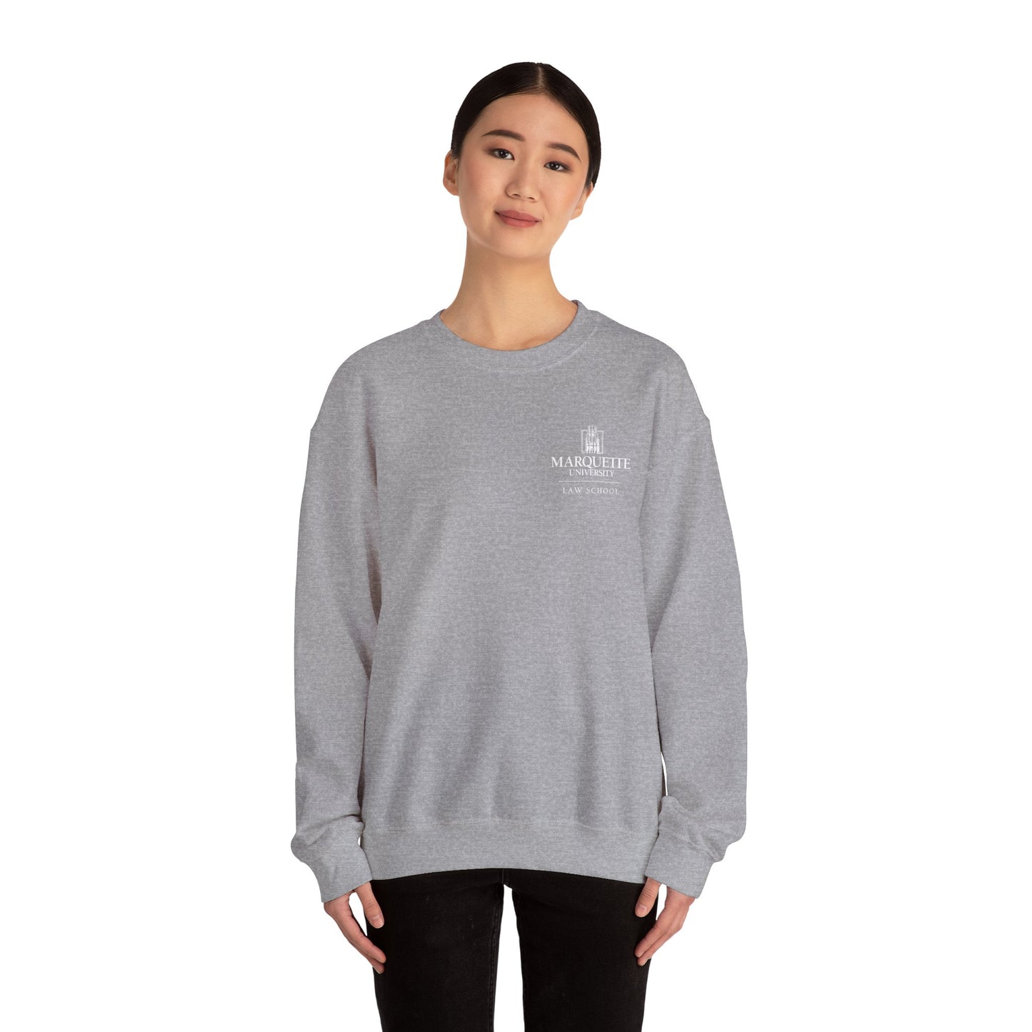 Marquette Law Gildan Crewneck Embroidered Sweatshirt