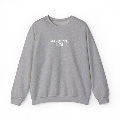 Marquette Law Unisex Heavy Blend™ Crewneck Sweatshirt - Embroidered