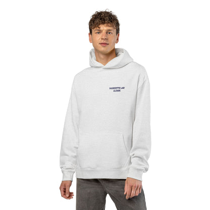 Marquette Law Alumni Relaxed White Hoodie - Embroidered