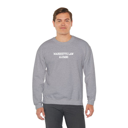 Marquette Law Alumni Unisex Heavy Blend™ Crewneck Sweatshirt - Embroidered