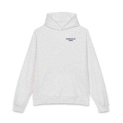 Marquette Law Parent Relaxed White Hoodie - Embroidered