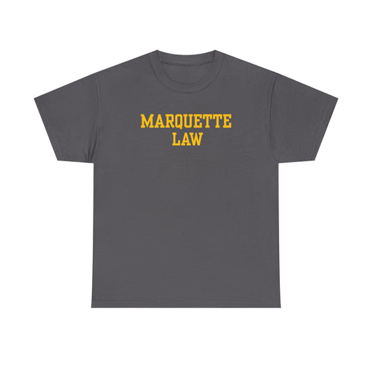 Marquette Law Gold Logo Unisex Heavy Cotton Tee